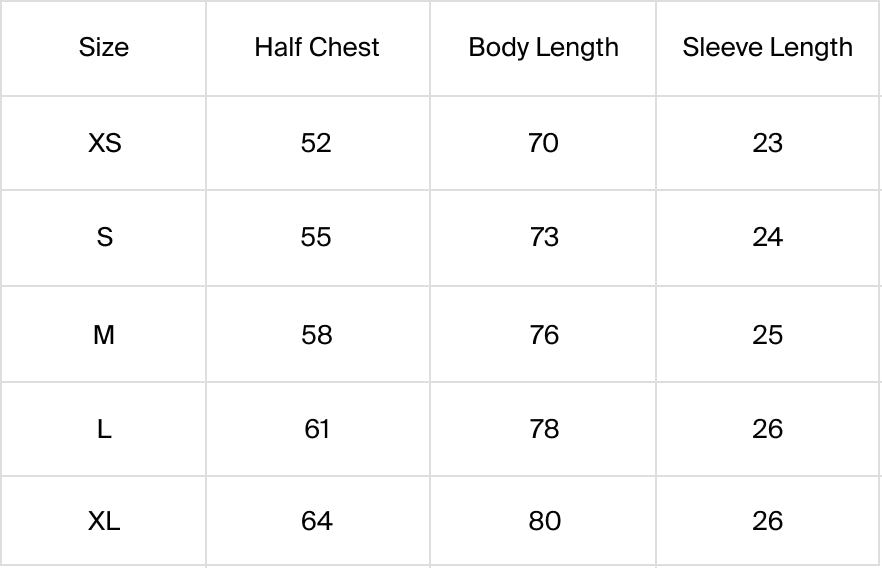 Size Guide