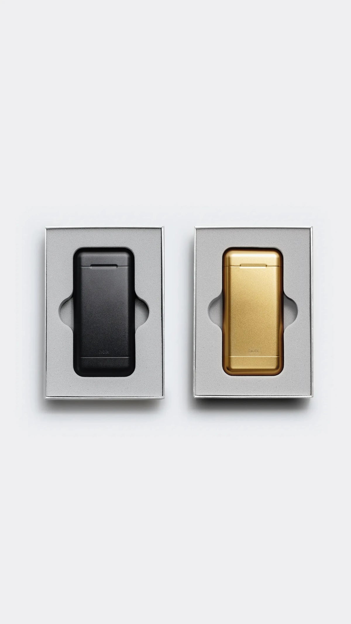 Duo, Black Matte and Gold Brushed