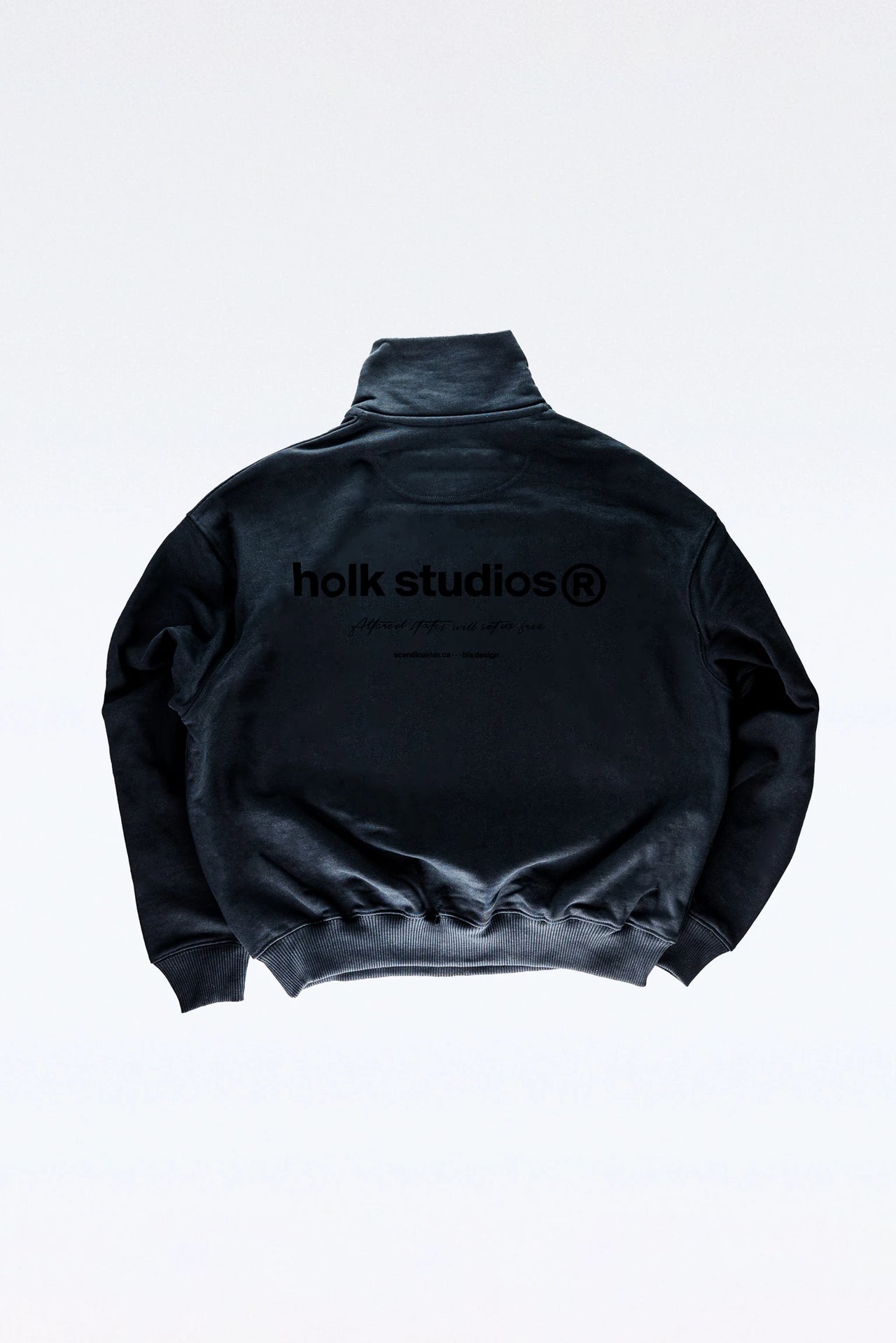 Schweres Halfzip - Schwarz