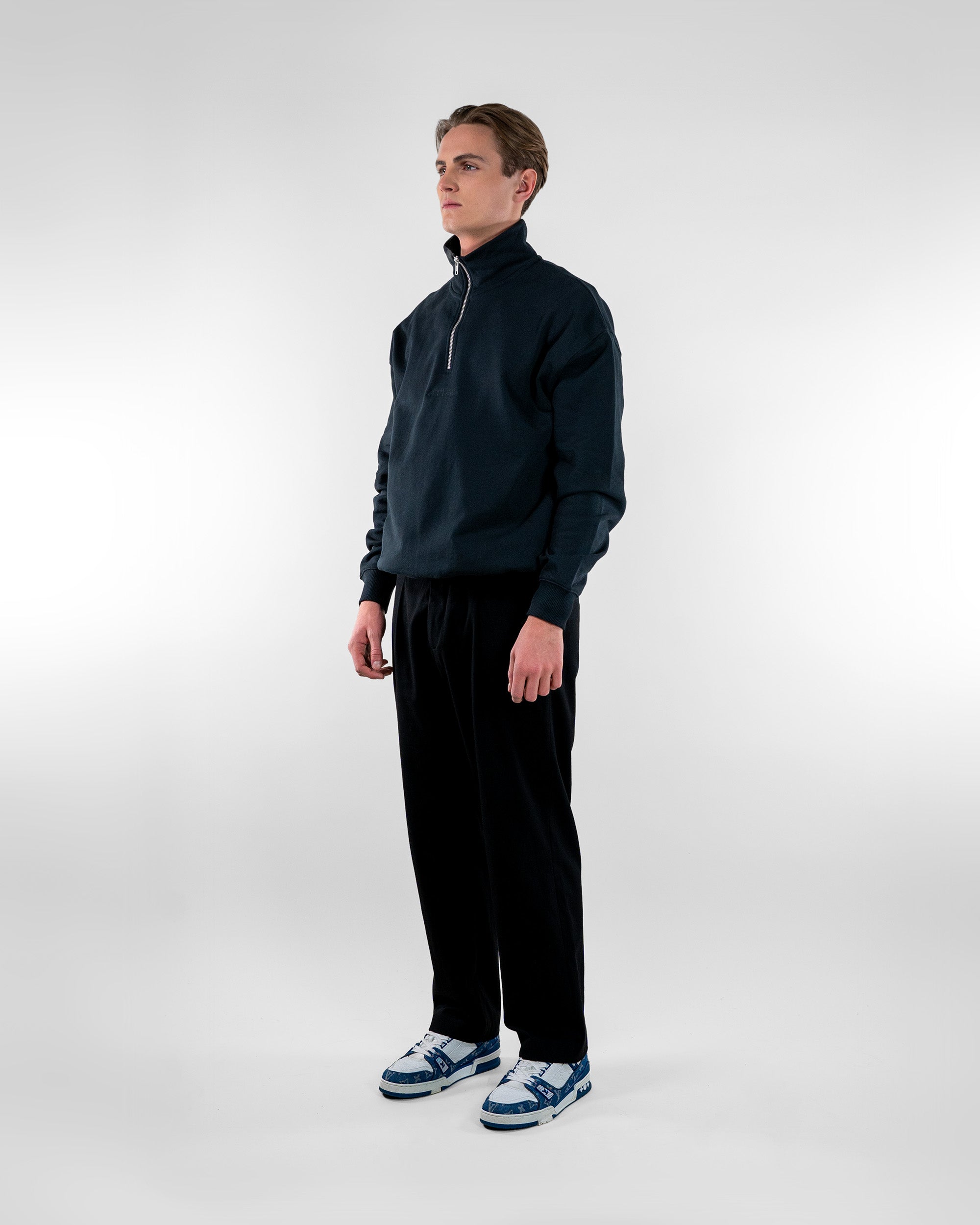 Studios Heavy Halfzip - Black